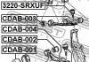 Опора кульова переднього верхнього важеля FEBEST 3220-SRXUF (фото 2)