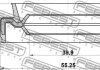 Сальник приводу 41x55x75x118 FEBEST 95EAS-41550812X (фото 2)