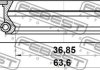 Сальник маточинний задній 36.85x63.6x7.95x7.95 FEBEST 95GDY-38630808X (фото 2)