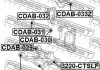 Сайлентблок заднього нижнього важеля (комплект) FEBEST CDAB-028 (фото 2)