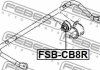 Втулка заднього стабілізатора FEBEST FSB-CB8R (фото 2)