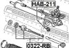 Сайлентблок рульової рейки FEBEST HAB-211 (фото 2)