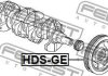 Шків колінвалу FEBEST HDS-GE (фото 2)