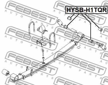 Втулка ресори FEBEST HYSBH1TQR