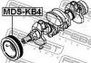 Шків коленвала FEBEST MDSKB4 (фото 2)