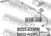 Втулка переднього стабілізатора (d22) FEBEST NSB-004 (фото 2)