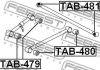 Сайлентблок важеля FEBEST TAB-481 (фото 2)