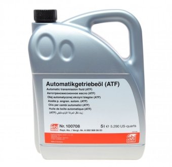 Масло АКПП ATF (5L) (желтое) (MB 236.16/236.17) FEBI BILSTEIN 100708