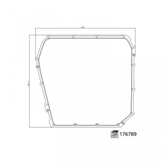 Прокладка поддона Audi A4/A5/A6/A7/Q5 3.0 TFSI/TDI 10- FEBI BILSTEIN 176789