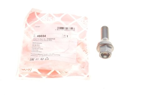 Болт колеса Volvo S60/S80/S90/V60/V70/V90 (M14x1.25) (L=60mm) FEBI BILSTEIN 46654