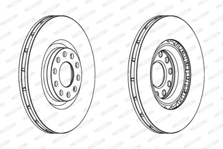 Тормозные диски FERODO DDF1166C1