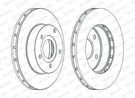 Диск гальмівний FERODO DDF1169C