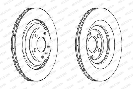 Диск тормозной FERODO DDF1240C