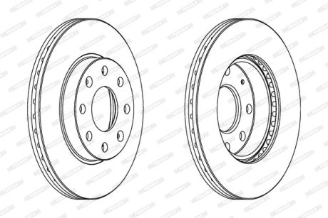 Тормозные диски FERODO DDF1279C