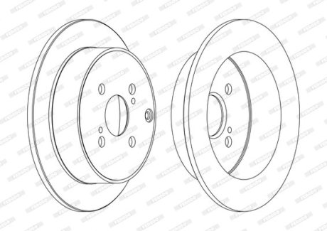 Тормозной диск FERODO DDF1409C