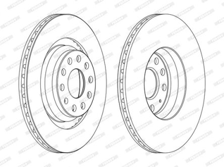 Гальмівний диск FERODO DDF1503C (фото 1)