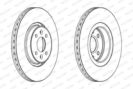 Тормозной диск FERODO DDF1513C