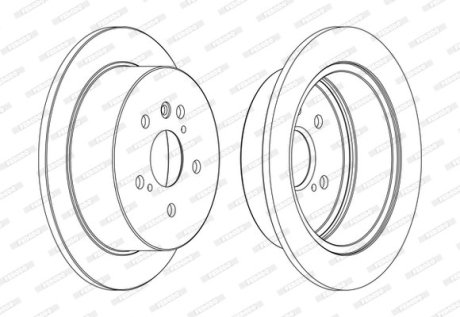 Диск тормозной FERODO DDF1545C