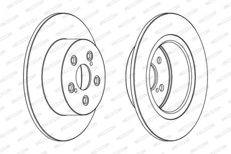 Диск гальмівний FERODO DDF1556C