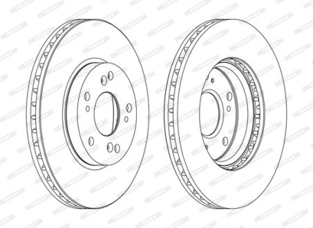 Тормозной диск FERODO DDF1557C