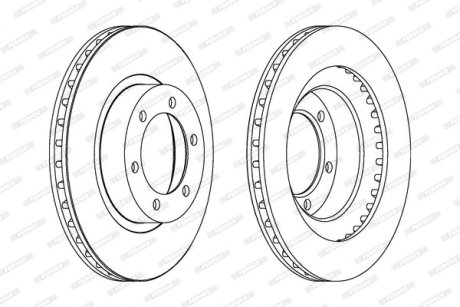 Гальмівний диск FERODO DDF1594C