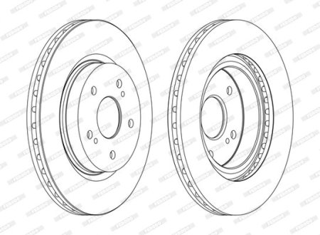 Диск тормозной FERODO DDF1635C