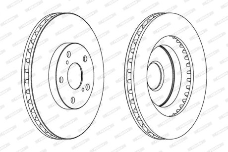 Тормозной диск FERODO DDF1646C