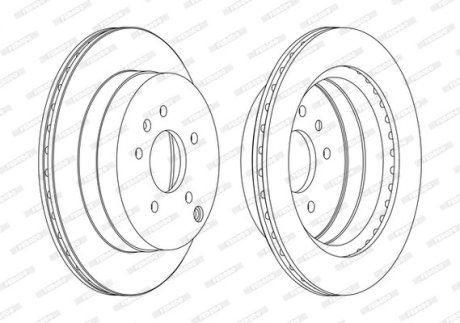 Диск тормозной FERODO DDF1660C