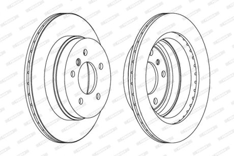 Диск тормозной FERODO DDF1697C