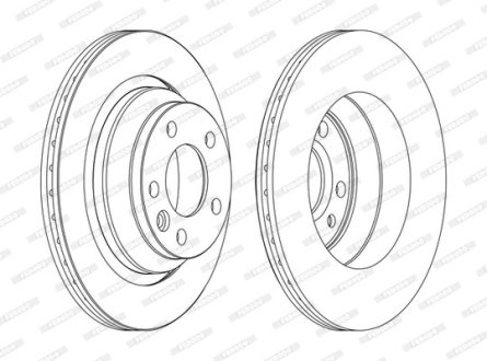 Диск тормозной FERODO DDF1698C