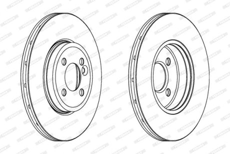 Диск тормозной FERODO DDF1711C