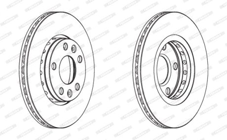 Тормозной диск FERODO DDF1728C