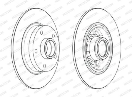 Гальмівний диск FERODO DDF1730-1