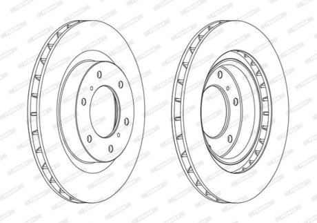 Диск тормозной FERODO DDF1757C