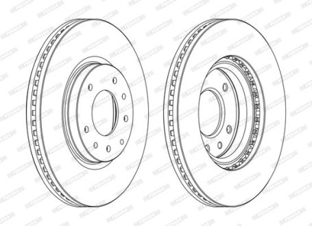 Диск тормозной FERODO DDF1768C