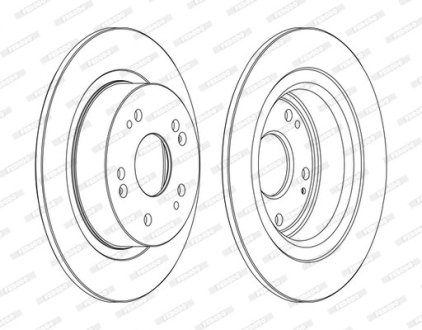 Тормозной диск FERODO DDF1776C