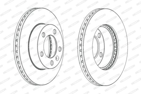 Тормозной диск FERODO DDF1974C1