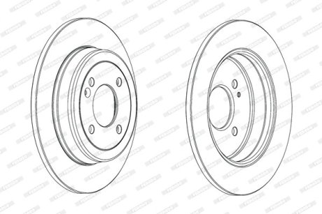 Гальмівний диск FERODO DDF2090C