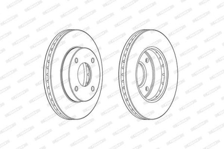 Гальмівний диск FERODO DDF2134C