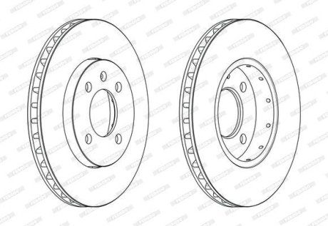 Диск гальмівний FERODO DDF2184C