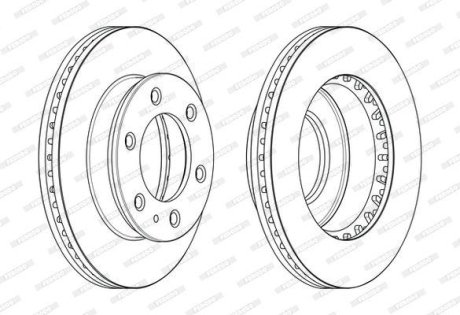 Диск гальмівний FERODO DDF2459C