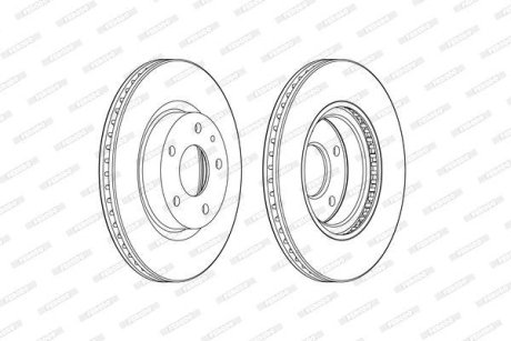 Диск тормозной FERODO DDF2465C