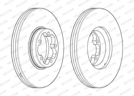 Тормозной диск FERODO DDF24681