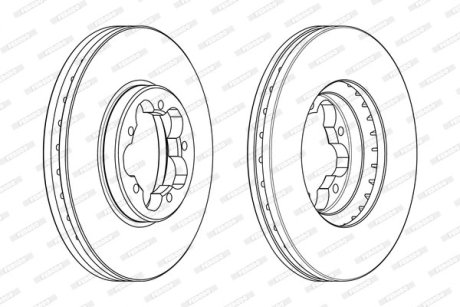 Диск гальмівний FERODO DDF2469