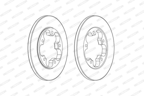 Диск тормозной FERODO DDF2484C