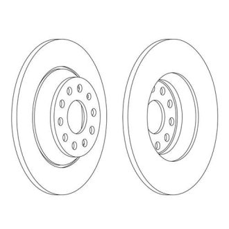 Тормозной диск FERODO DDF2506C