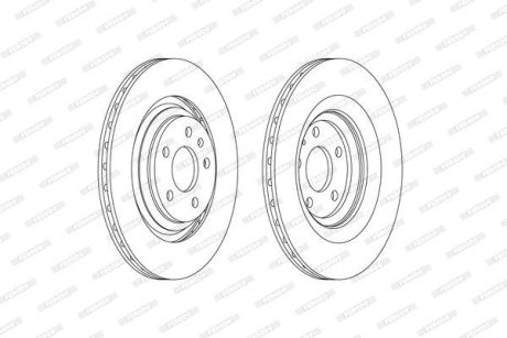 Диск тормозной FERODO DDF2546C