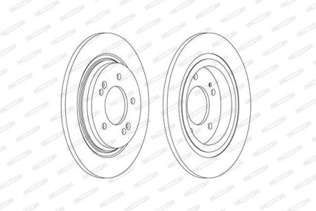 Диск гальмівний FERODO DDF2604C