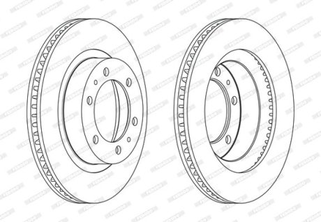 Диск тормозной FERODO DDF2606C