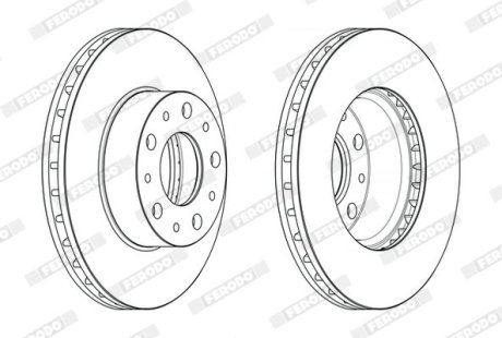 Диск тормозной FERODO DDF2659